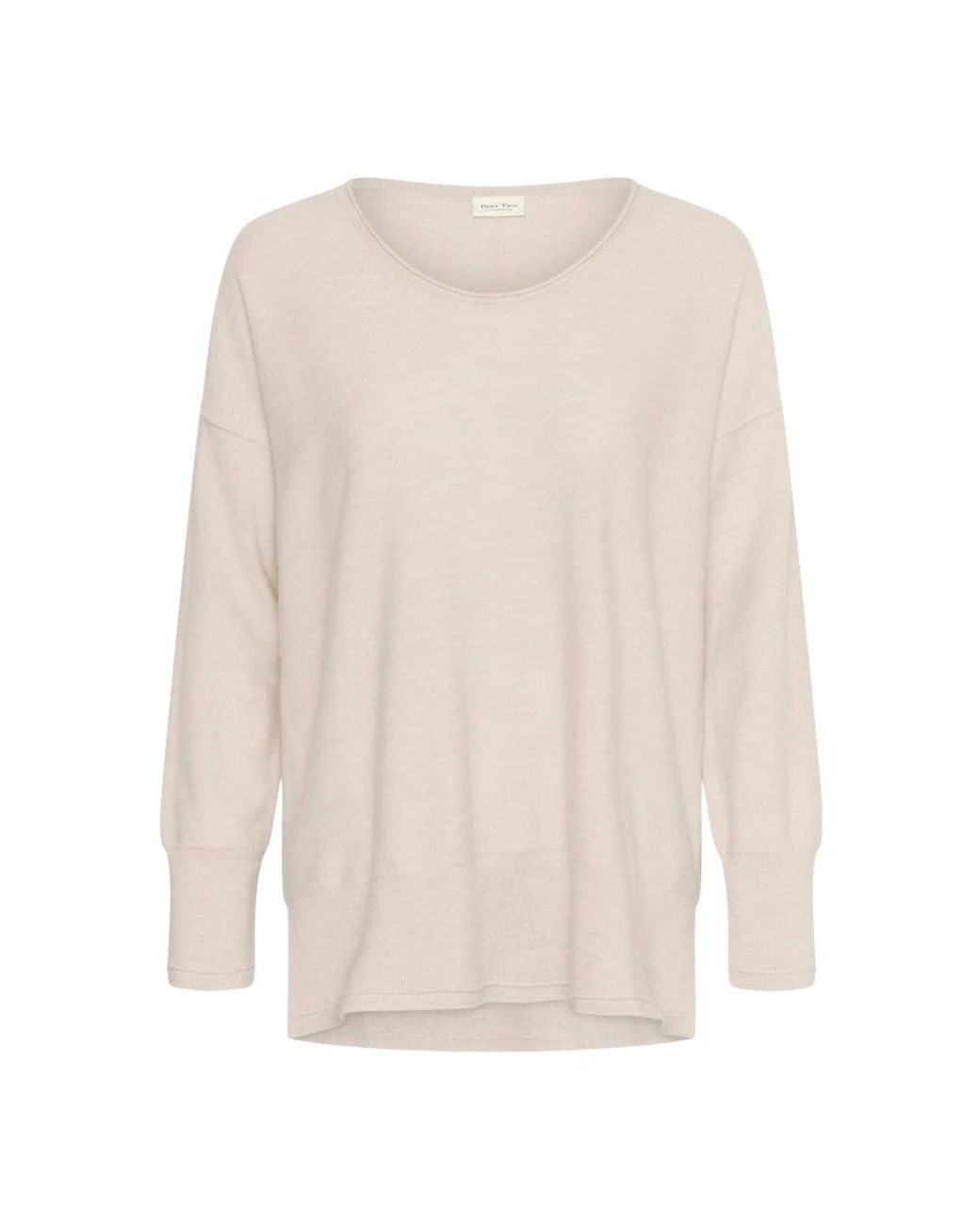 Round-Neck Knitwear Part Two de color White