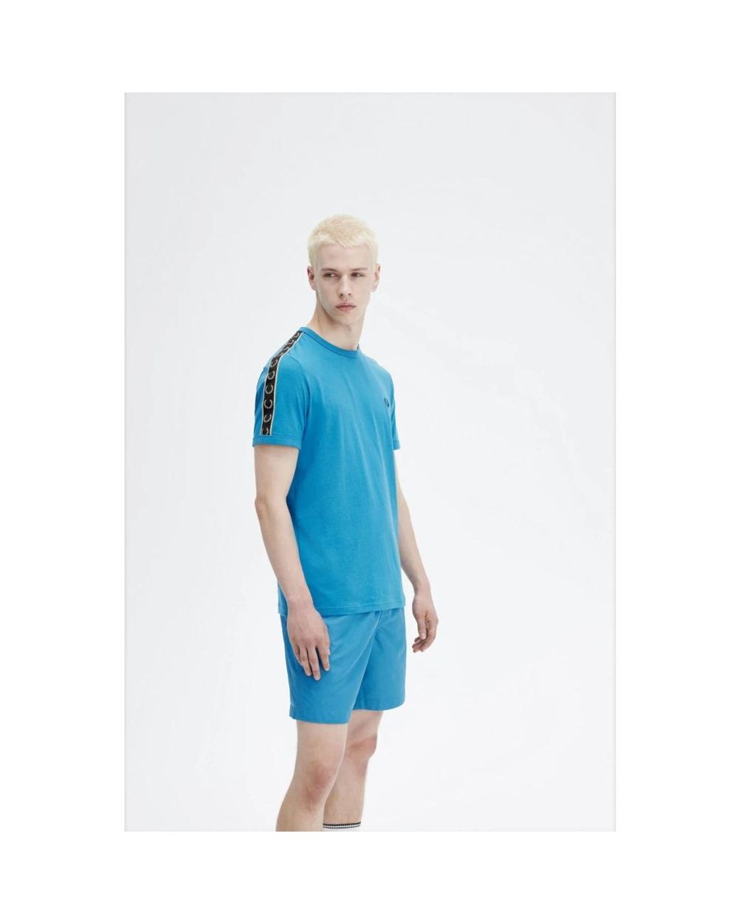 Fred Perry Blue T-Shirts for men