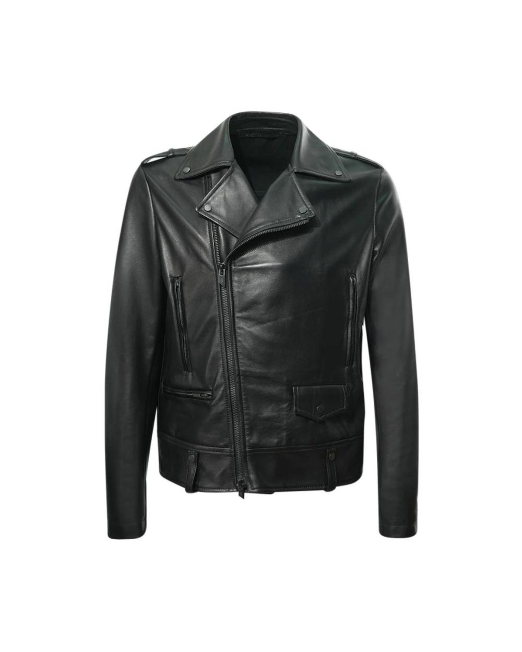 Salvatore Santoro Black Leather Jackets for men