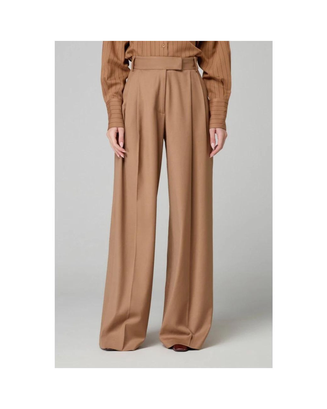 Mar De Margaritas Brown Wide Trousers