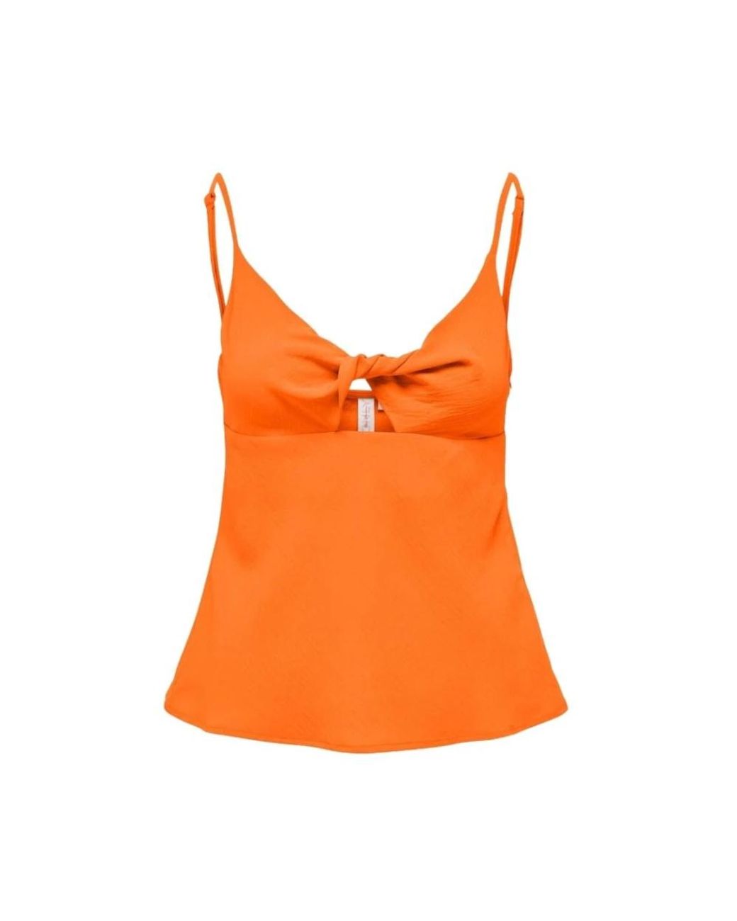ONLY Orange Sleeveless Tops