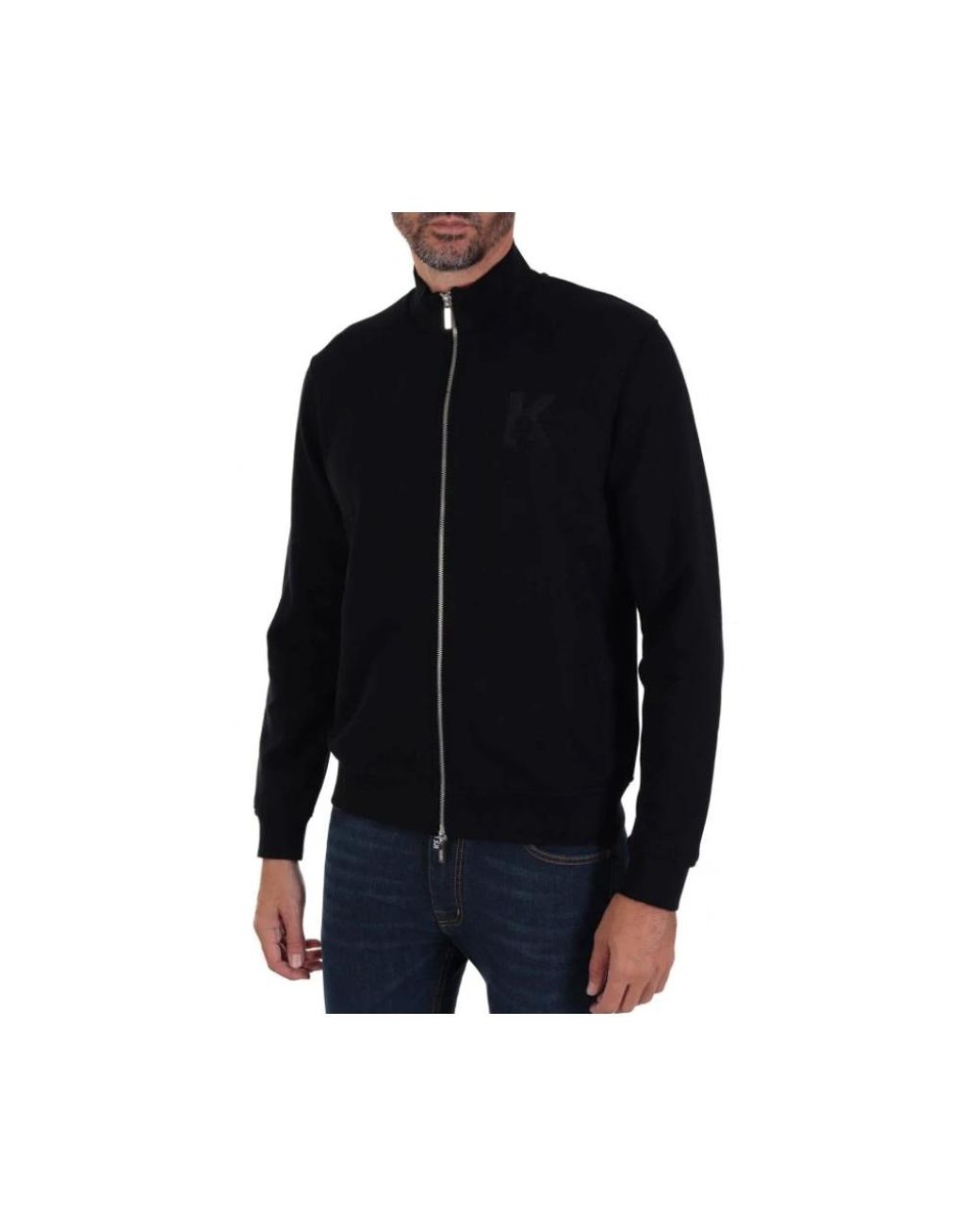 Karl Lagerfeld Black Zip-Throughs for men