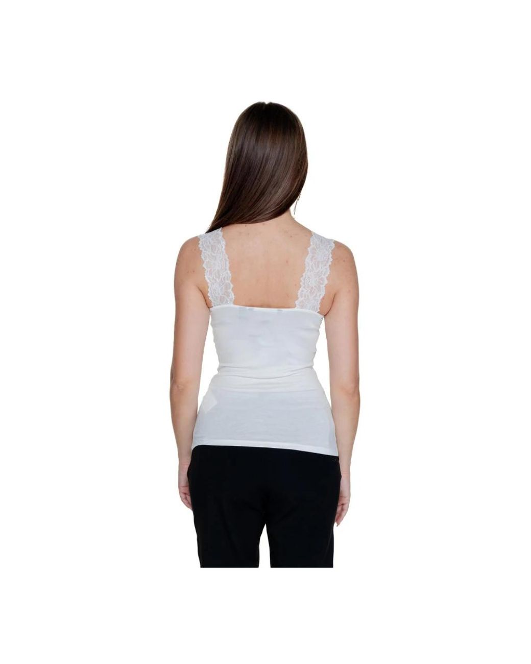 Vero Moda White Sleeveless Tops