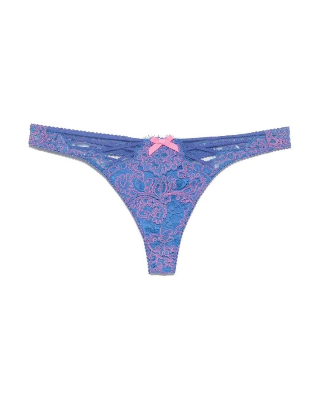 Agent Provocateur Ondergoed ,Blauw ,Katoen Eviee String in het Blue
