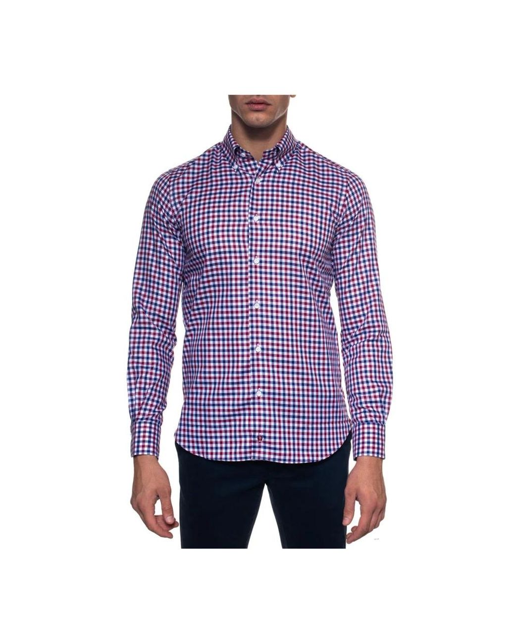 Carrel Purple Casual Shirts for men