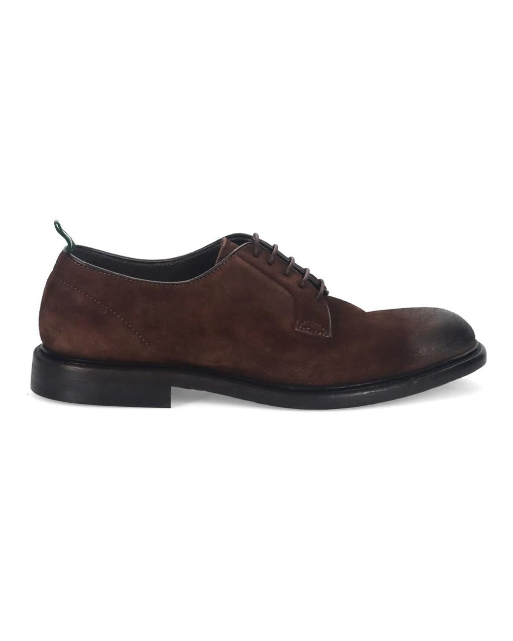 Green George Brown Laced Shoes for men