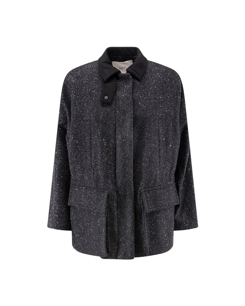 Hevò Black Tweed Jackets