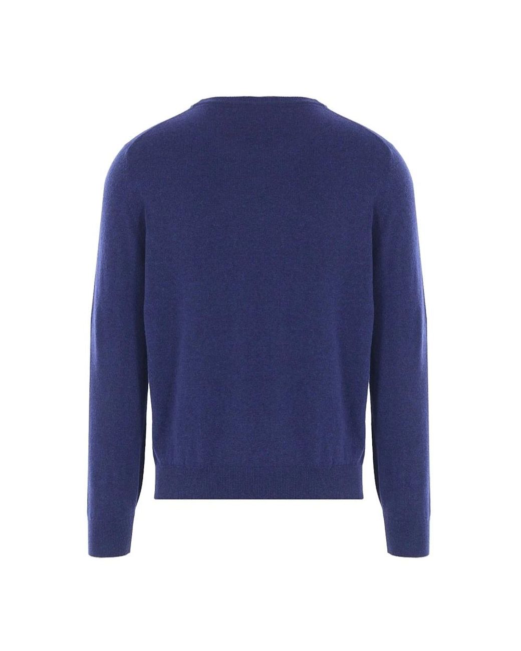 Brunello Cucinelli Blue Round-Neck Knitwear for men