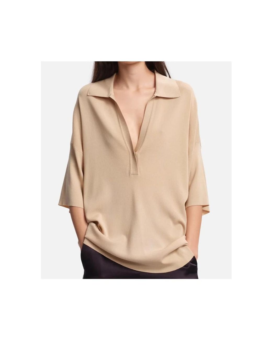 Margaux Lonnberg Natural V-Neck Knitwear