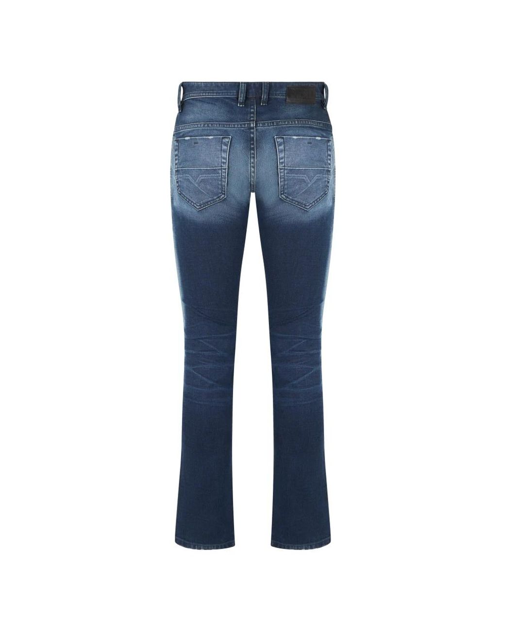 DIESEL Blue Straight Fit Jeans for men