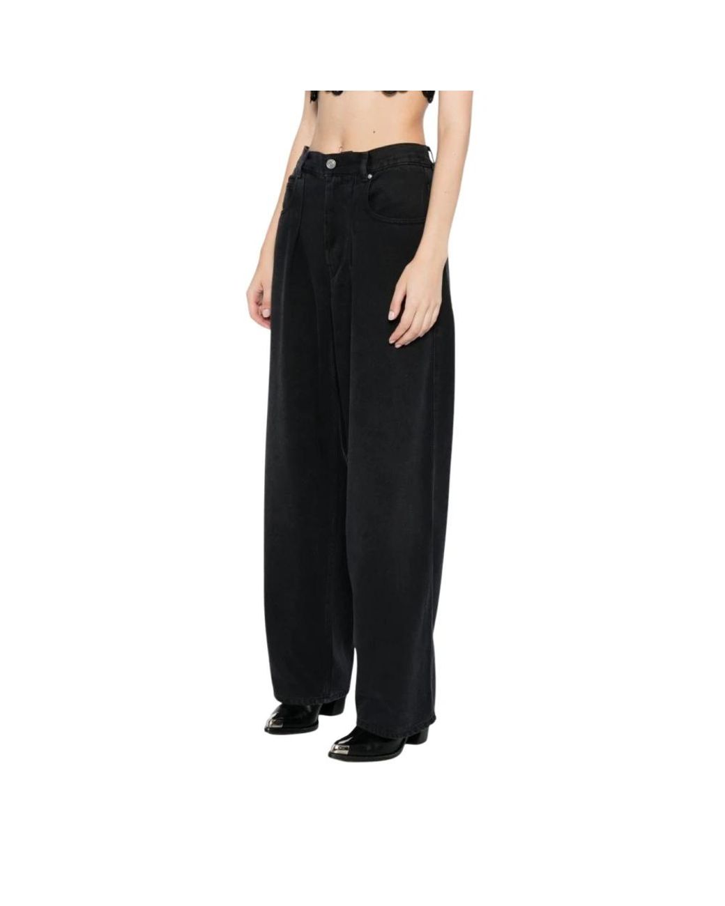 Isabel Marant Black Straight Fit Jeans