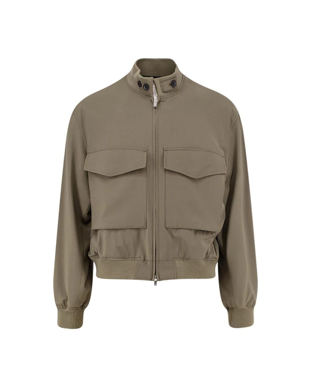 TONYWACK Patch-Pocket Zip-Up Jacket in Green für Herren
