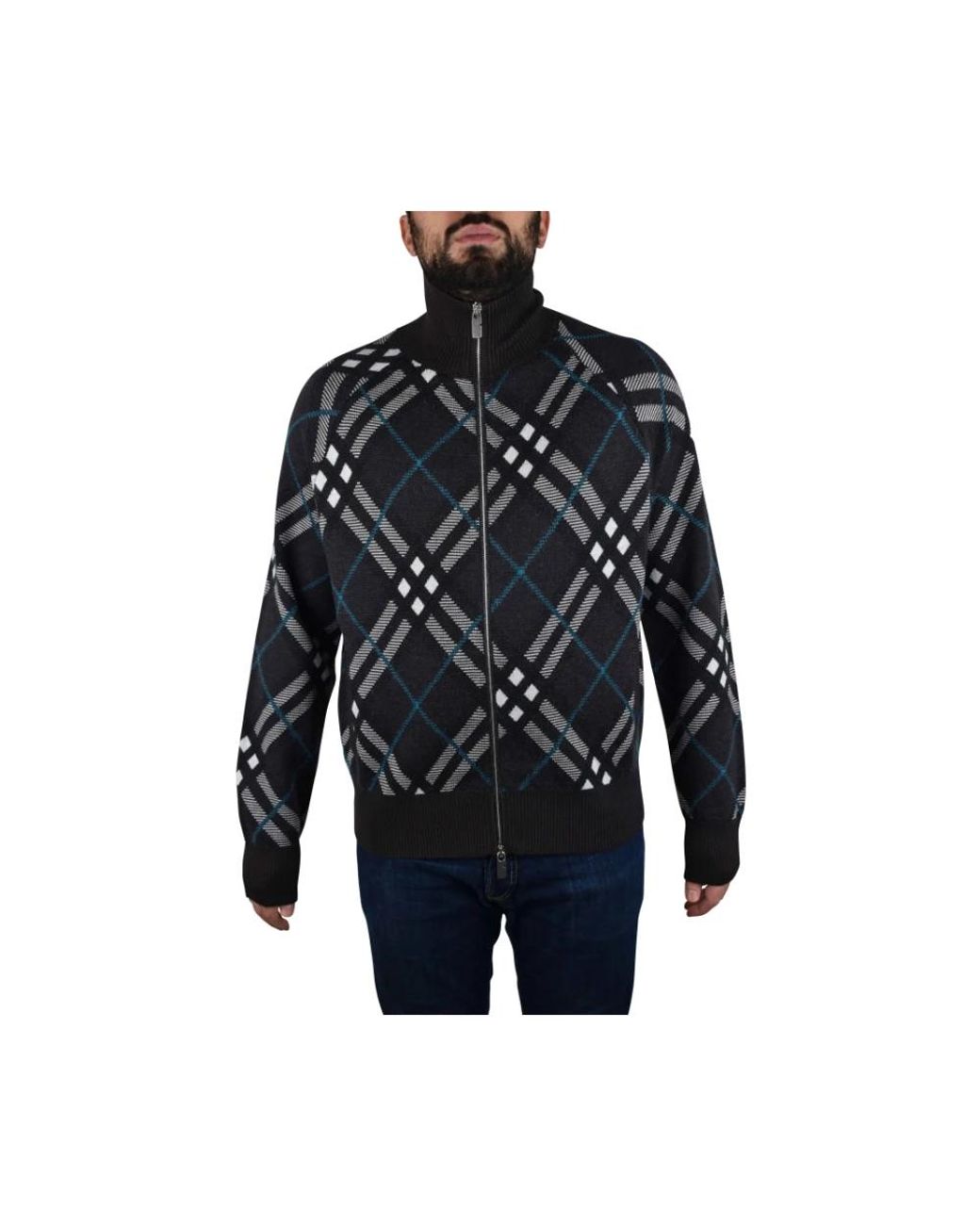 Zip-Throughs Burberry pour homme en coloris Blue