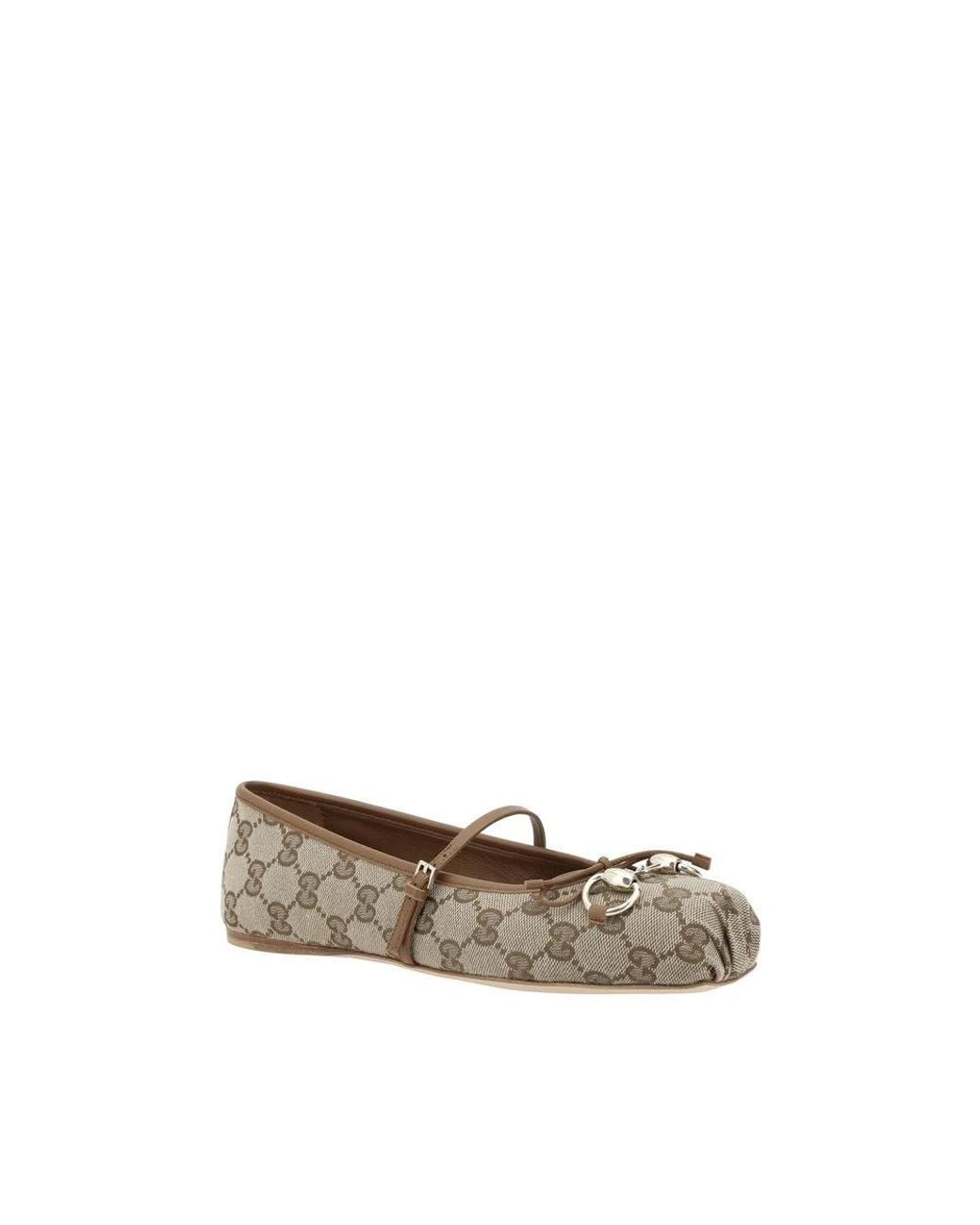 Gucci Metallic Ballerina Shoes