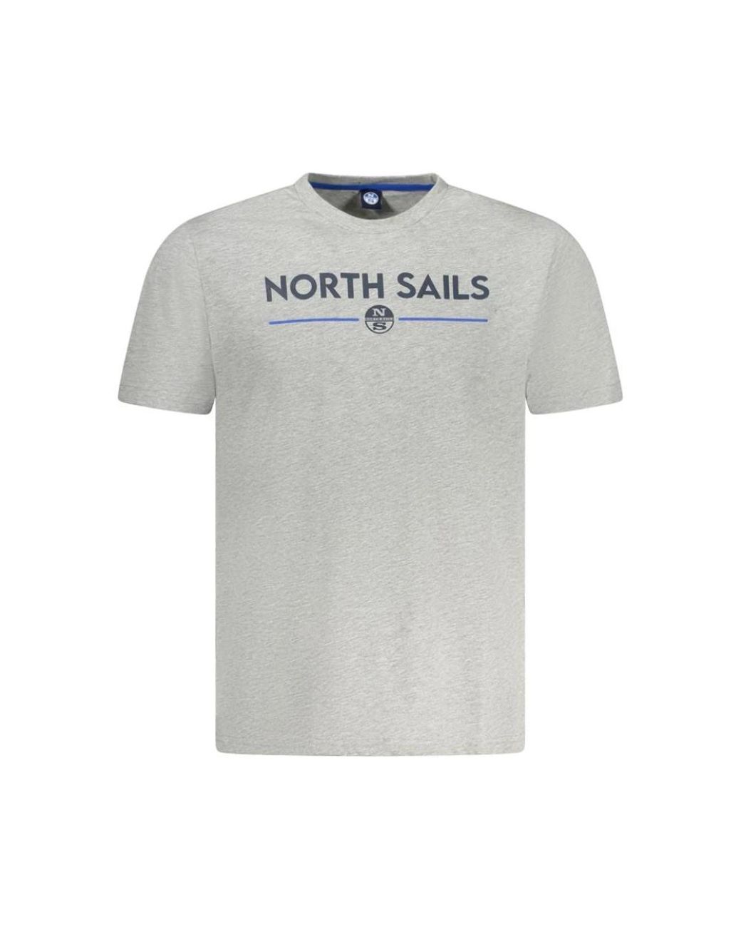 North Sails Tops ,Grijs ,Katoen Grijze Katoenen T-Shirt in het Gray voor heren