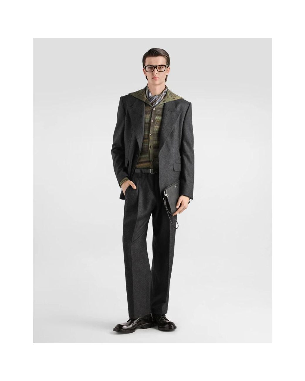 Dolce & Gabbana Black Suit Trousers for men