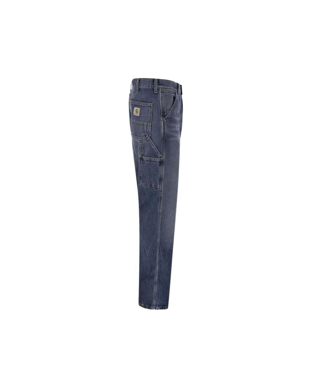 Carhartt Blue Straight Fit Jeans for men