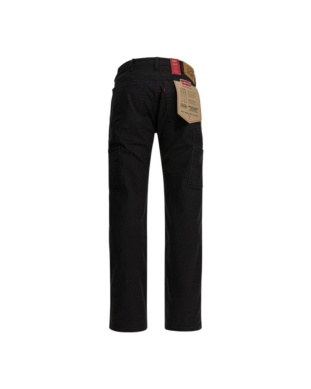 Straight Jeans Levi's de hombre de color Black