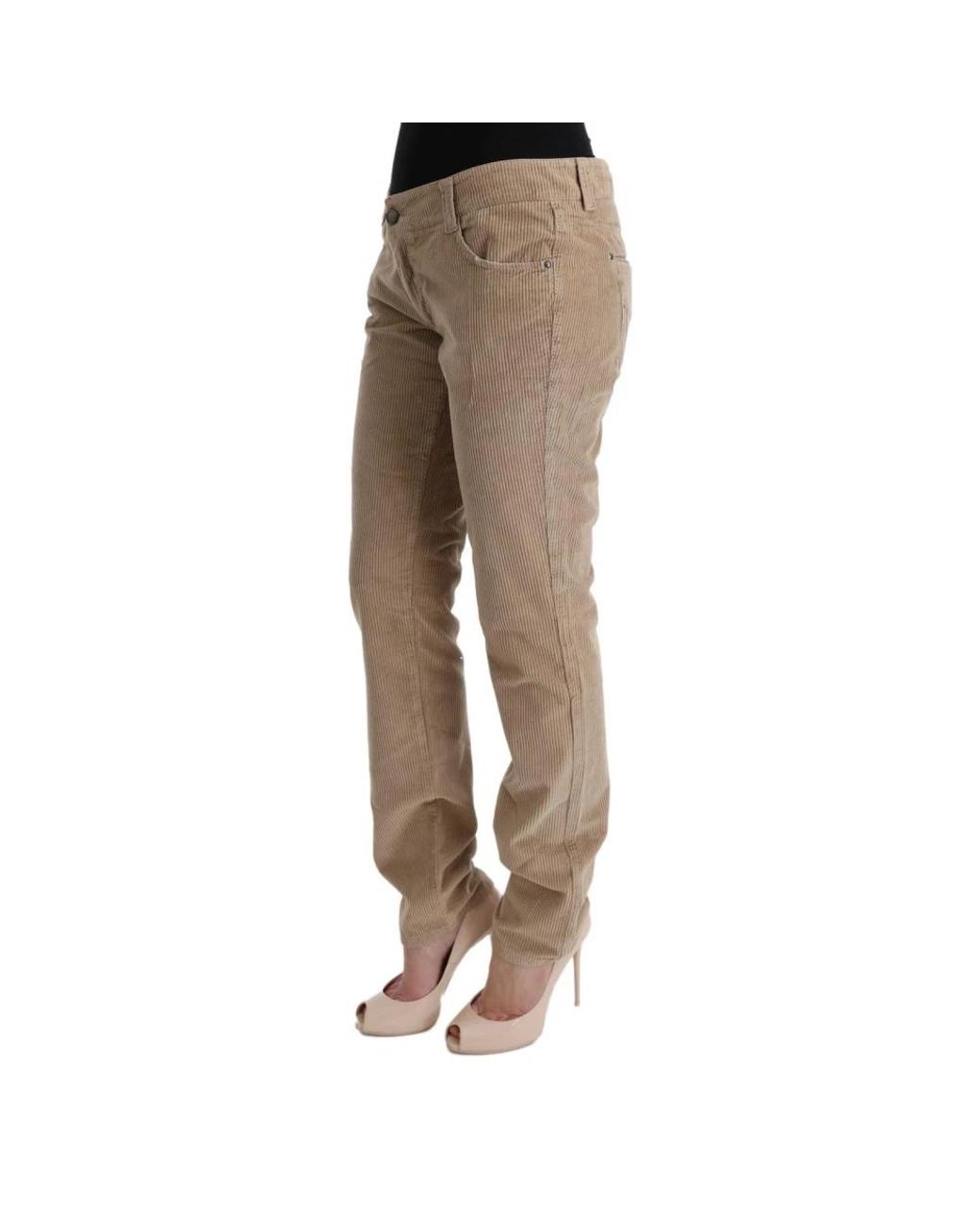 Ermanno Scervino Gray Slim-Fit Trousers