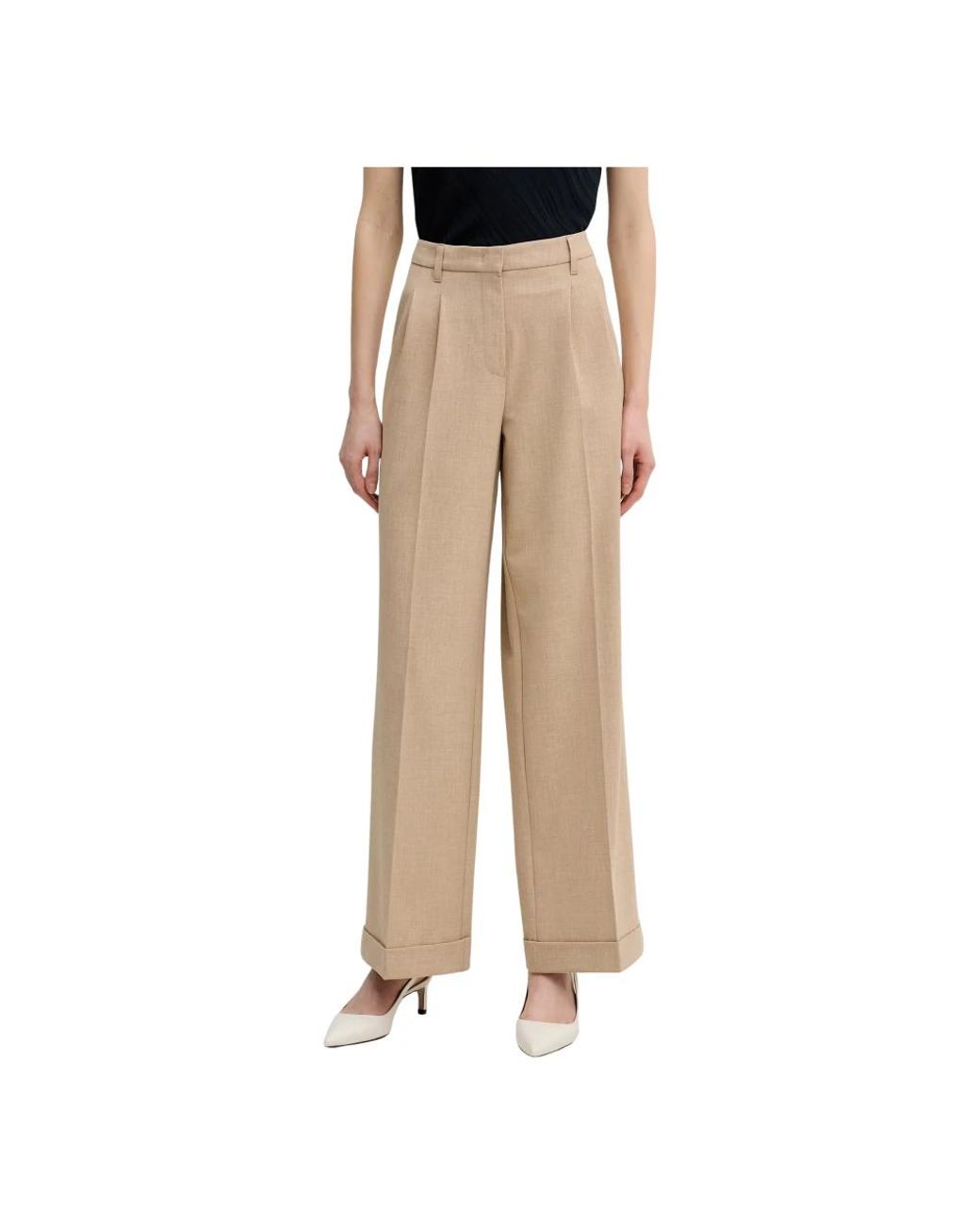 MARC AUREL Broeken ,Polyester Wijde Broek in het Natural