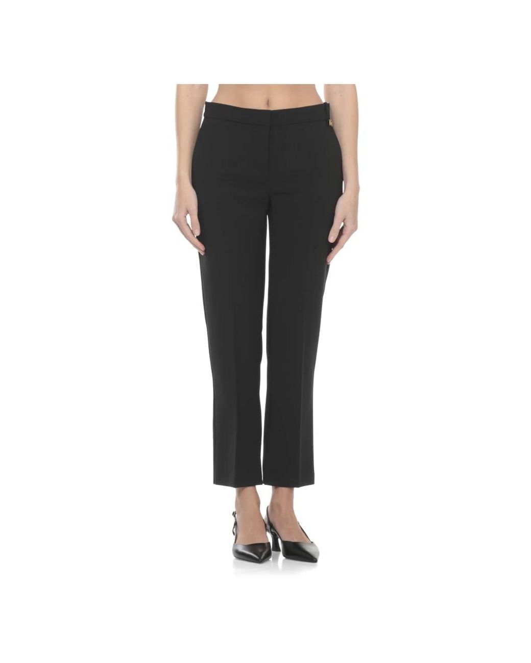 Elisabetta Franchi Gray Cropped Trousers