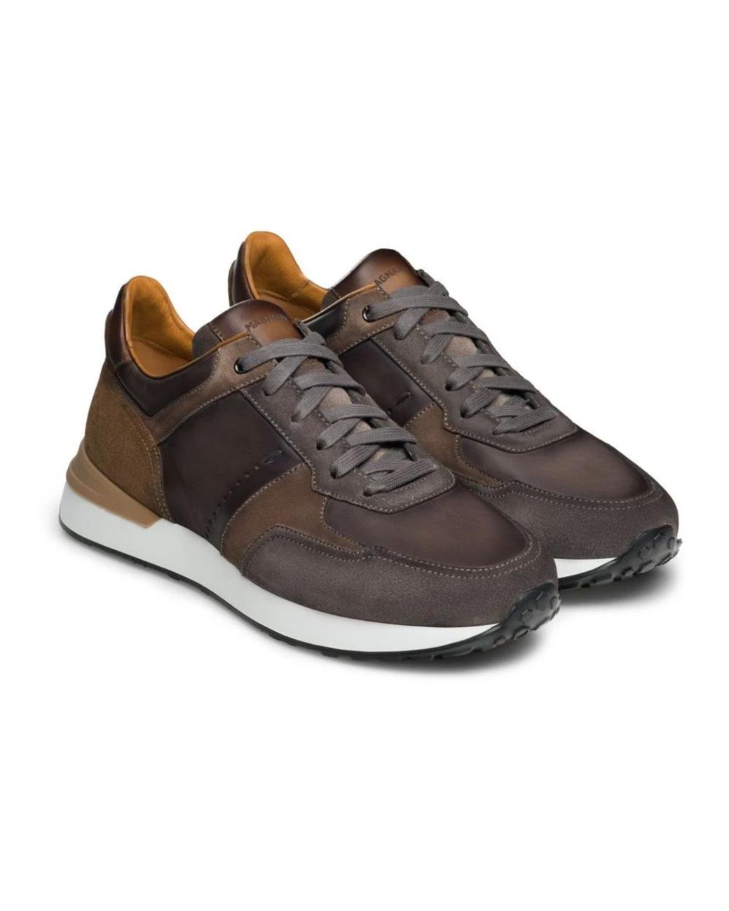 Magnanni Shoes Brown Sneakers for men