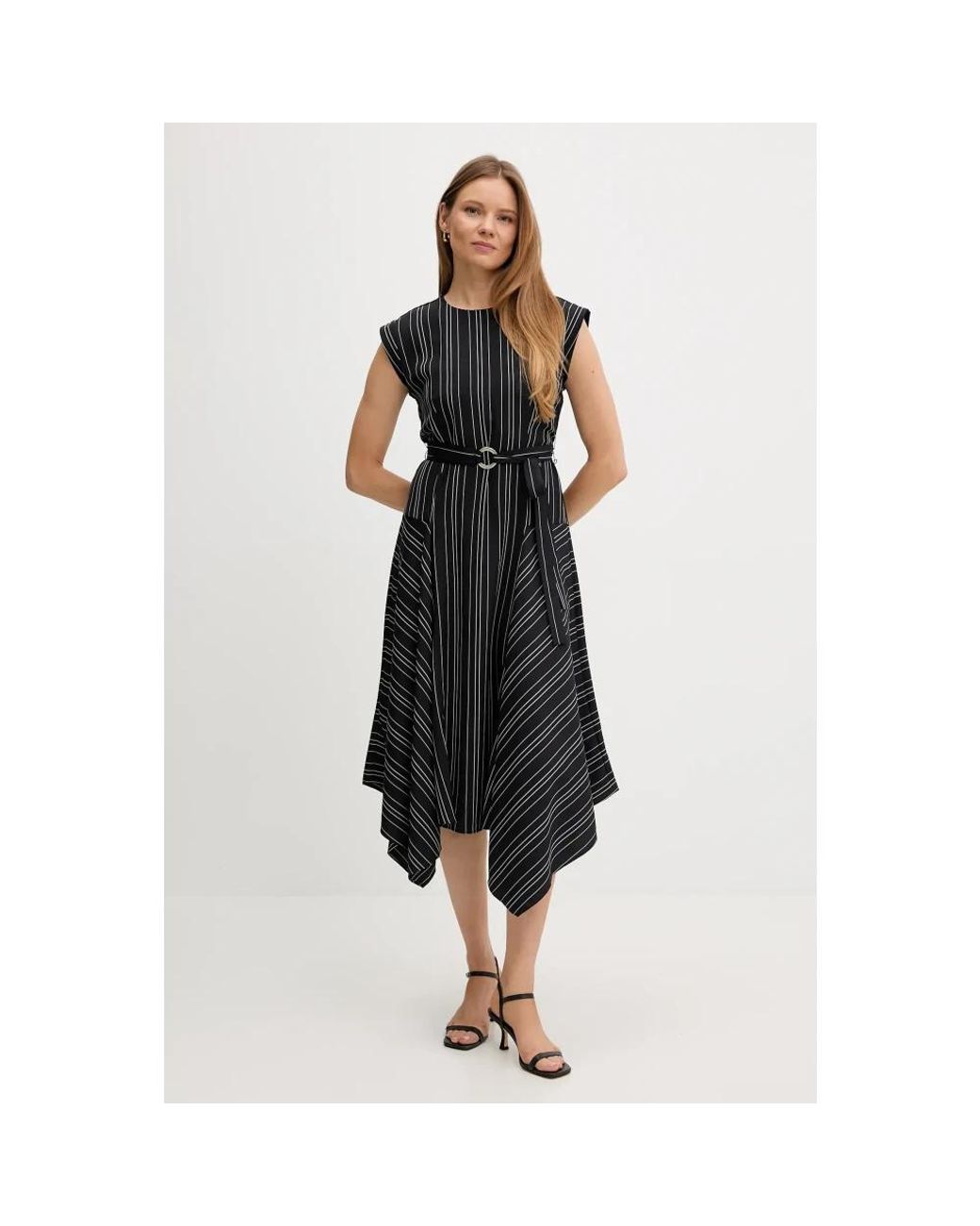 Midi Dresses DKNY de color Black