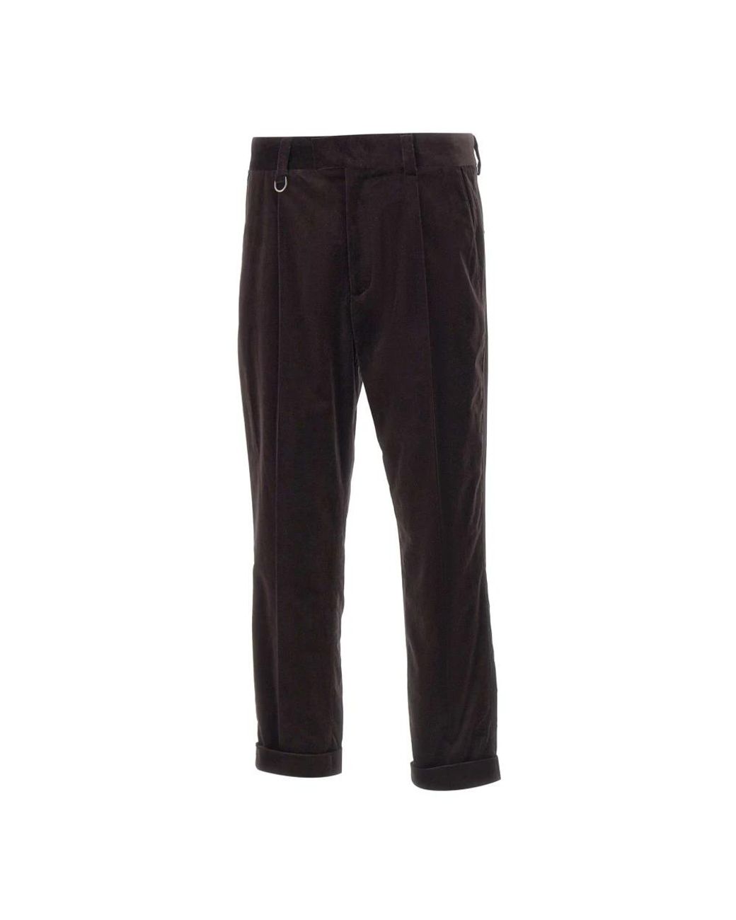 Paolo Pecora Black Slim-Fit Trousers for men
