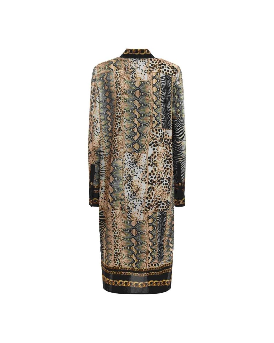 Just Cavalli Brown Shirt Dresses