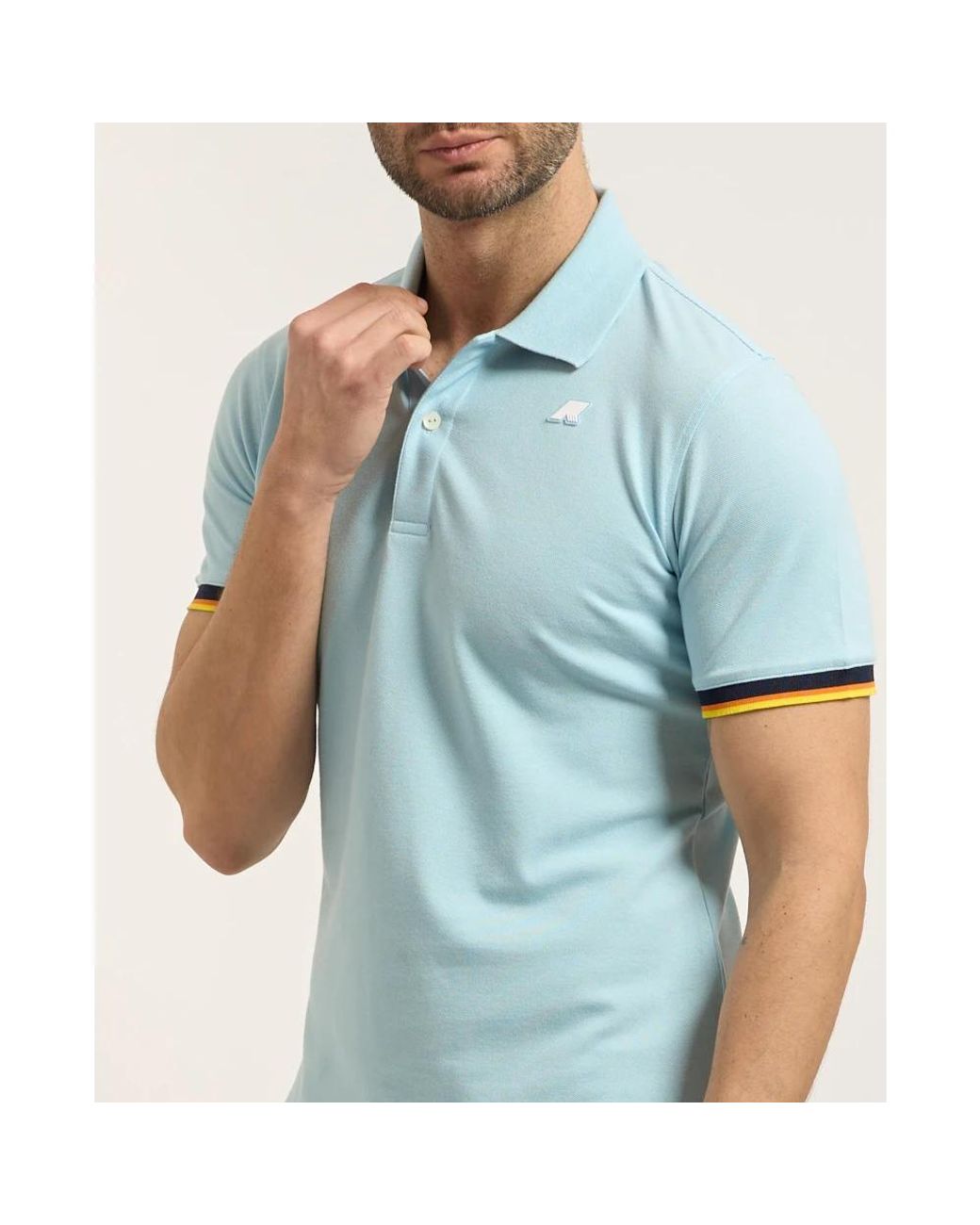 K-Way Blue Polo Shirts for men