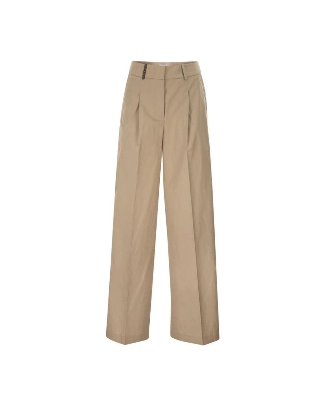 Peserico Natural Wide Trousers