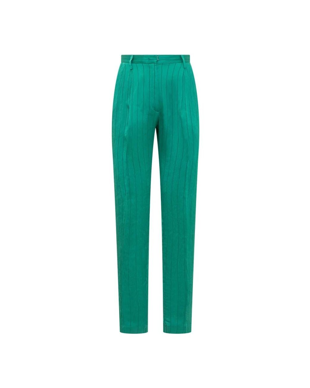 Forte_forte Green Straight Trousers