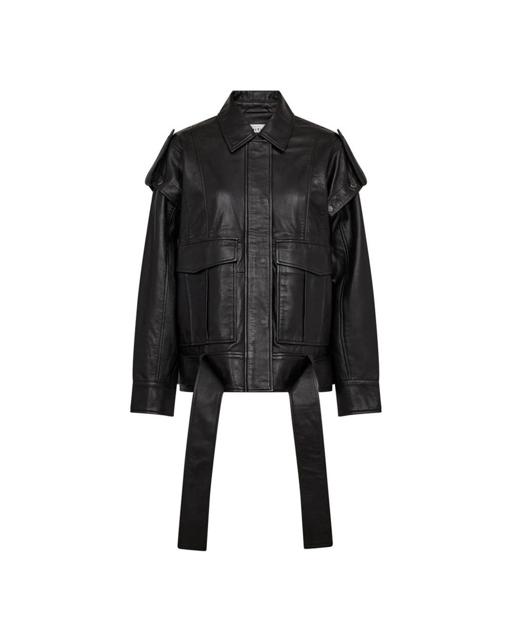Haute L'Amitié Black Leather Jackets