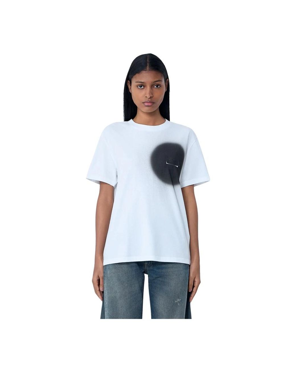 MM6 by Maison Margiela White T-Shirts