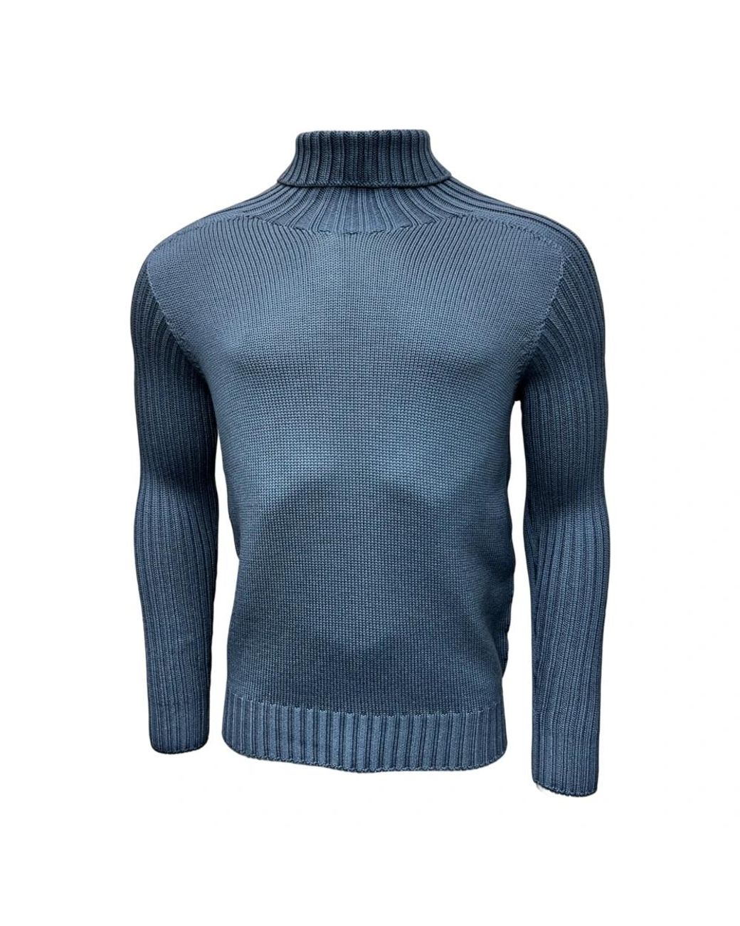 Gran Sasso Blue Turtlenecks for men