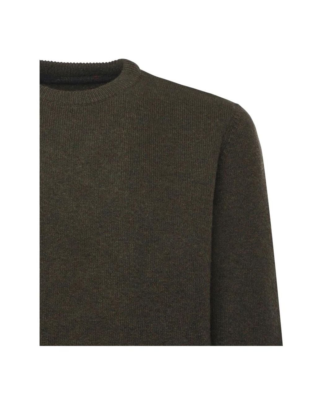 Barbour Green Round-Neck Knitwear for men