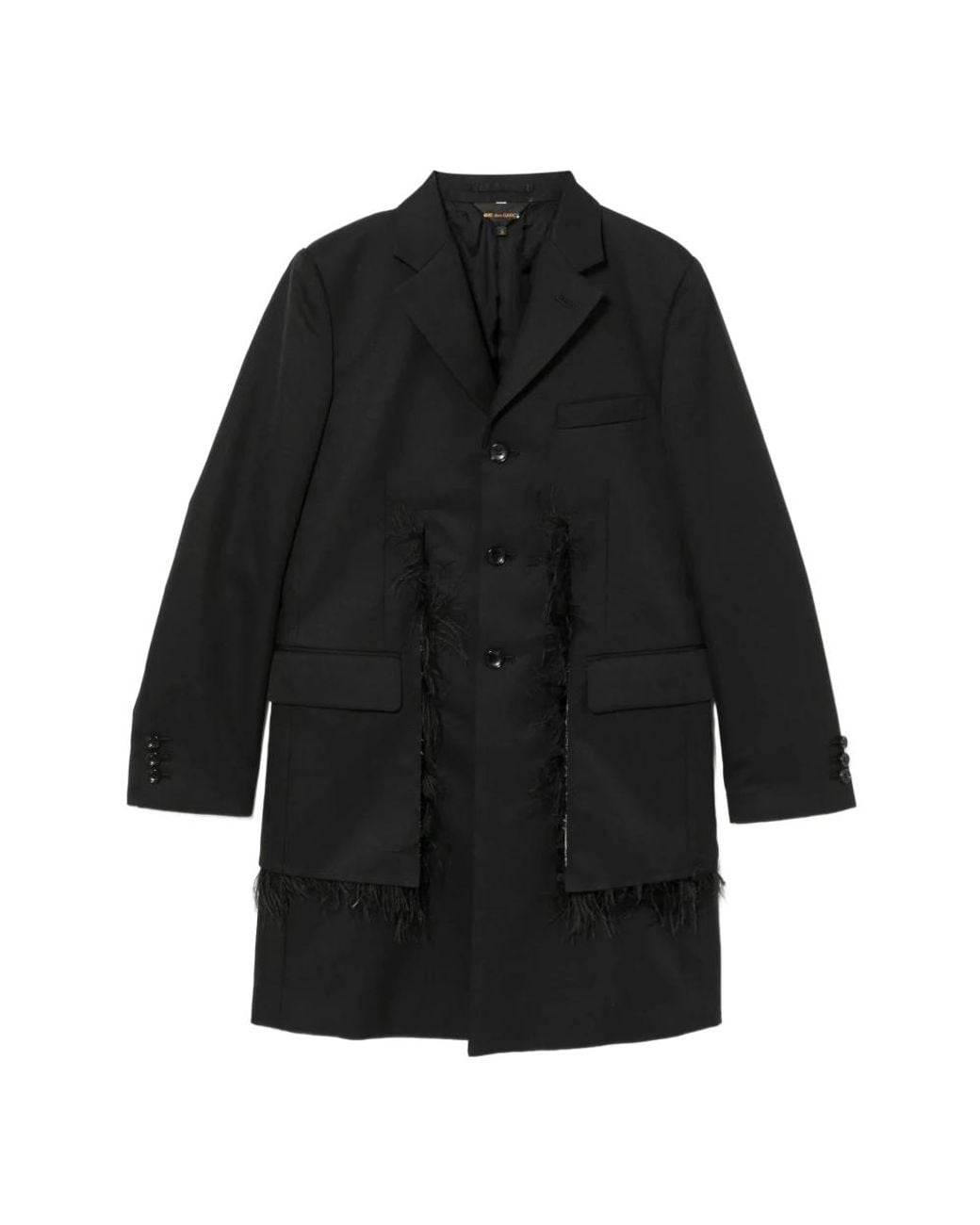 Comme des Garçons Black Single-Breasted Coats