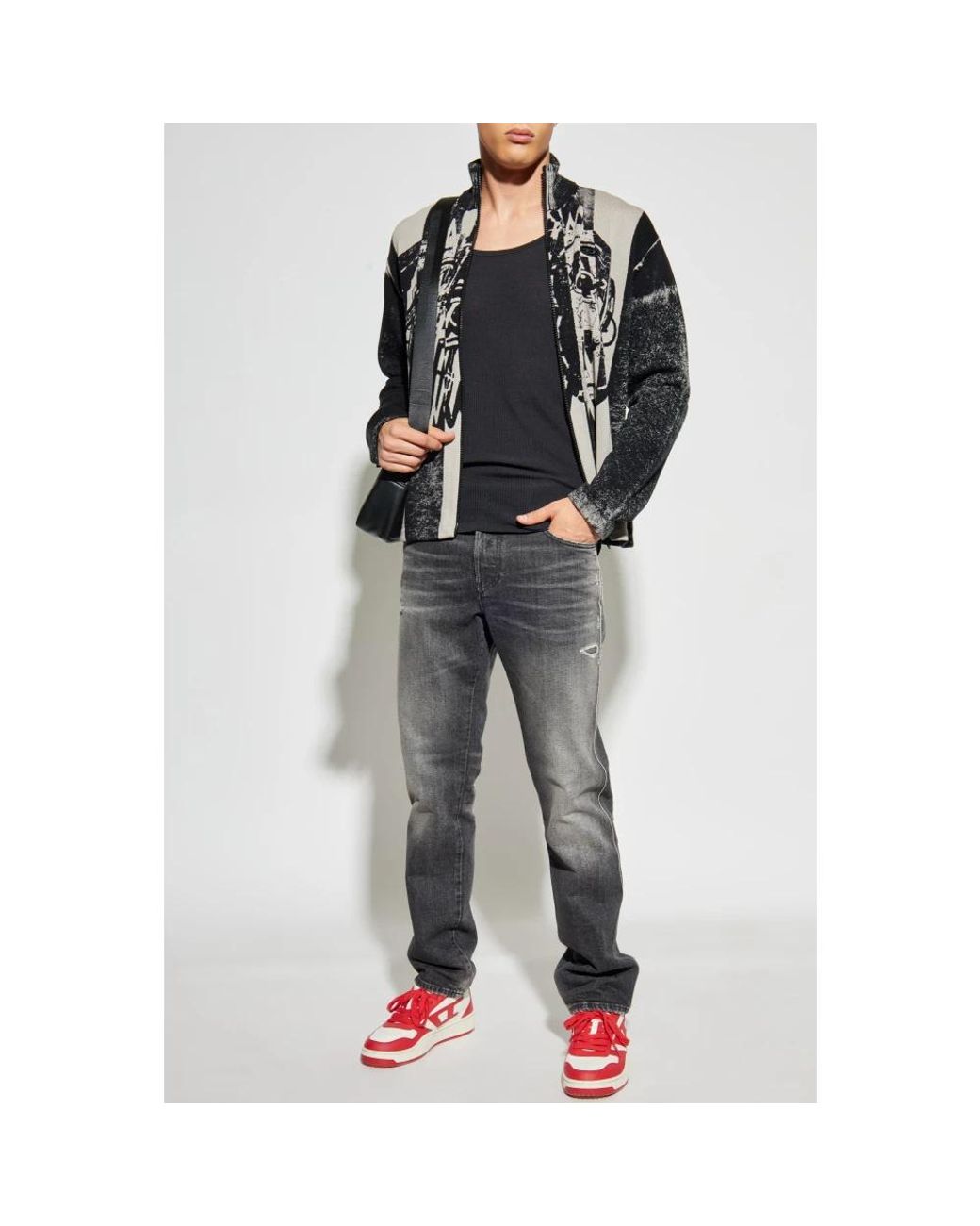 DIESEL Gray Slim-Fit Jeans for men