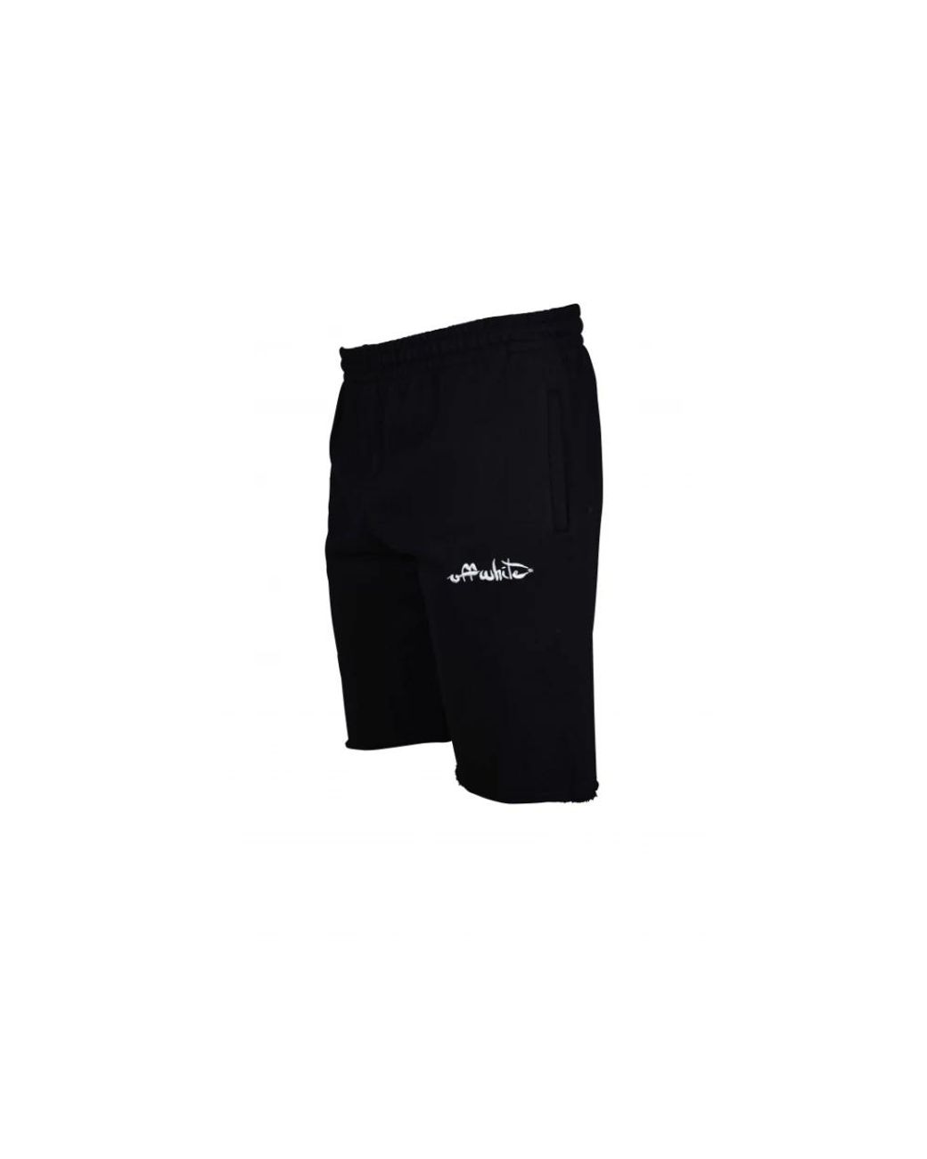 Off-White c/o Virgil Abloh Bermuda Shorts Met Geborduurd Scriptlogo in het Black voor heren