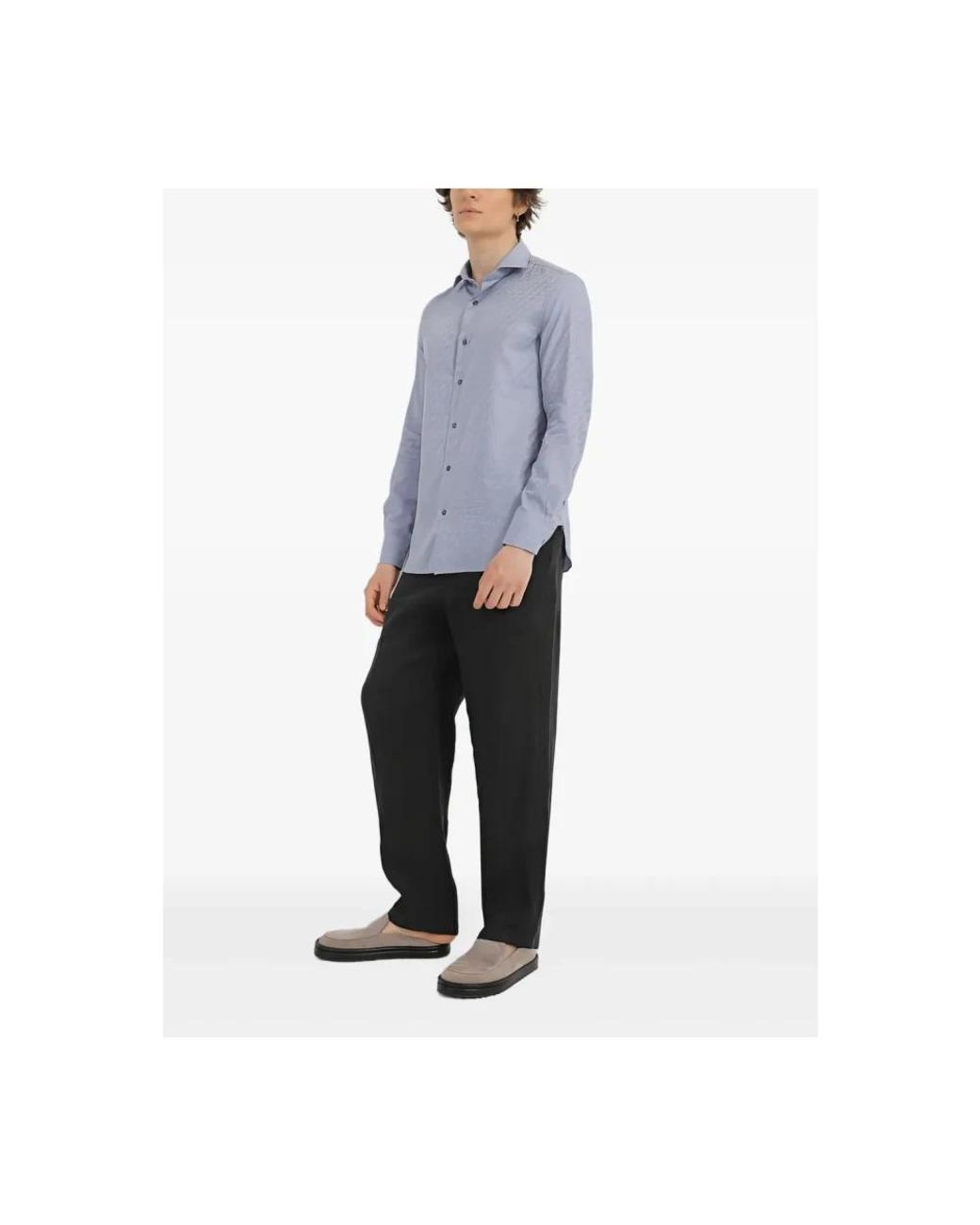 Emporio Armani Blue Casual Shirts for men