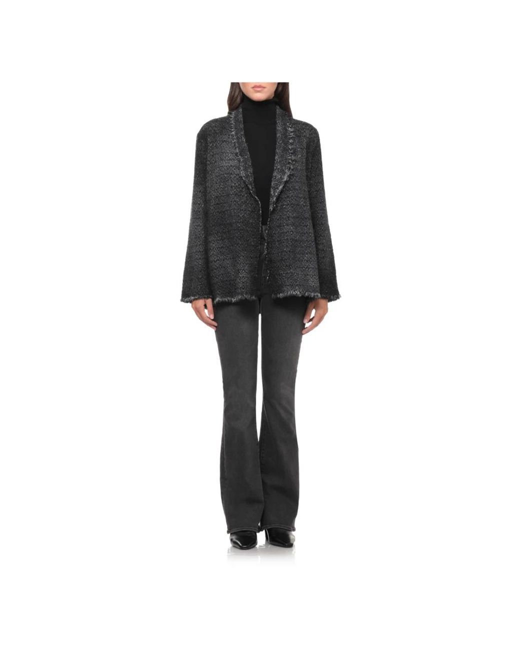 Cardigans Avant Toi en coloris Black