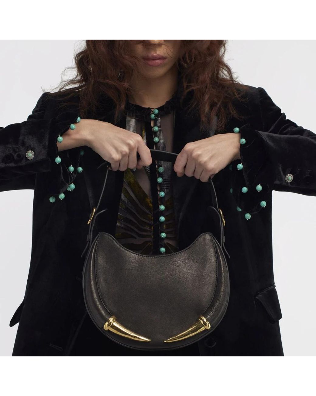 Roberto Cavalli Black Shoulder Bags