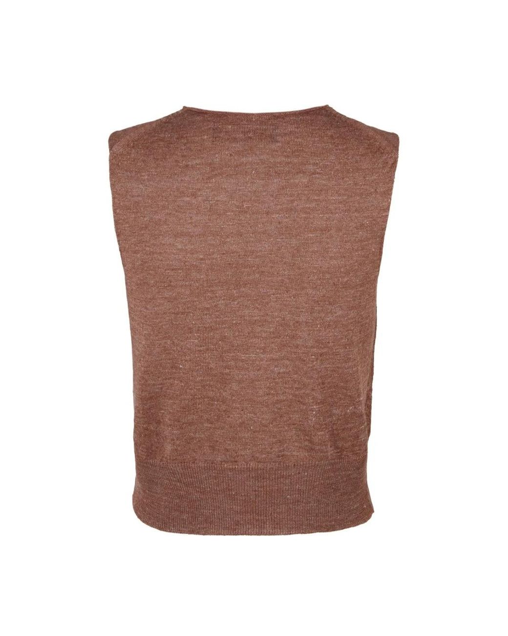 Cortana Brown Round-Neck Knitwear
