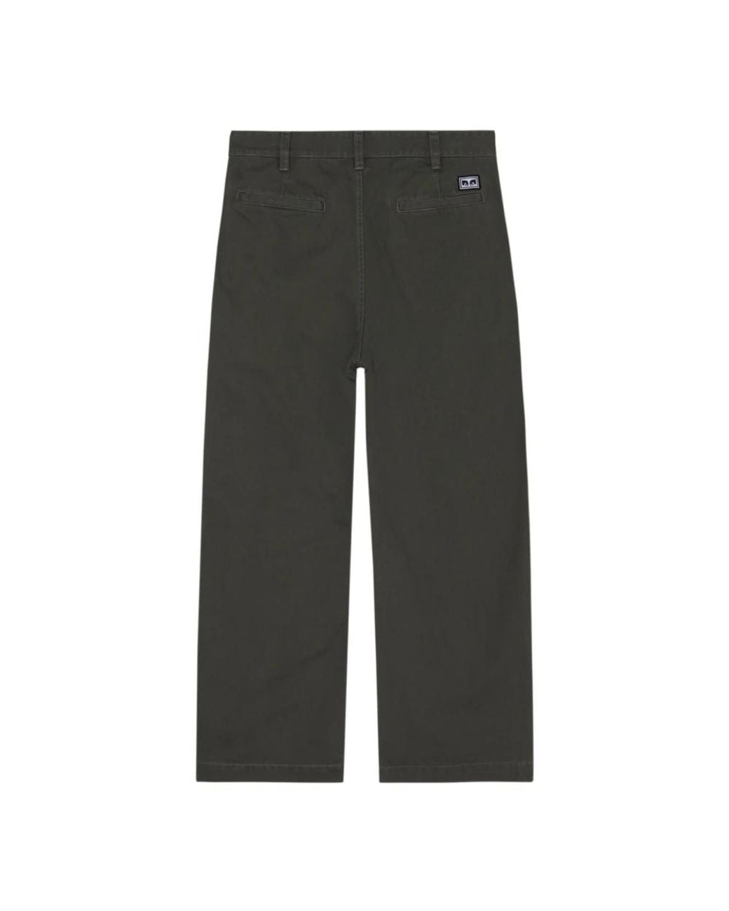 Obey Gray Straight Trousers for men