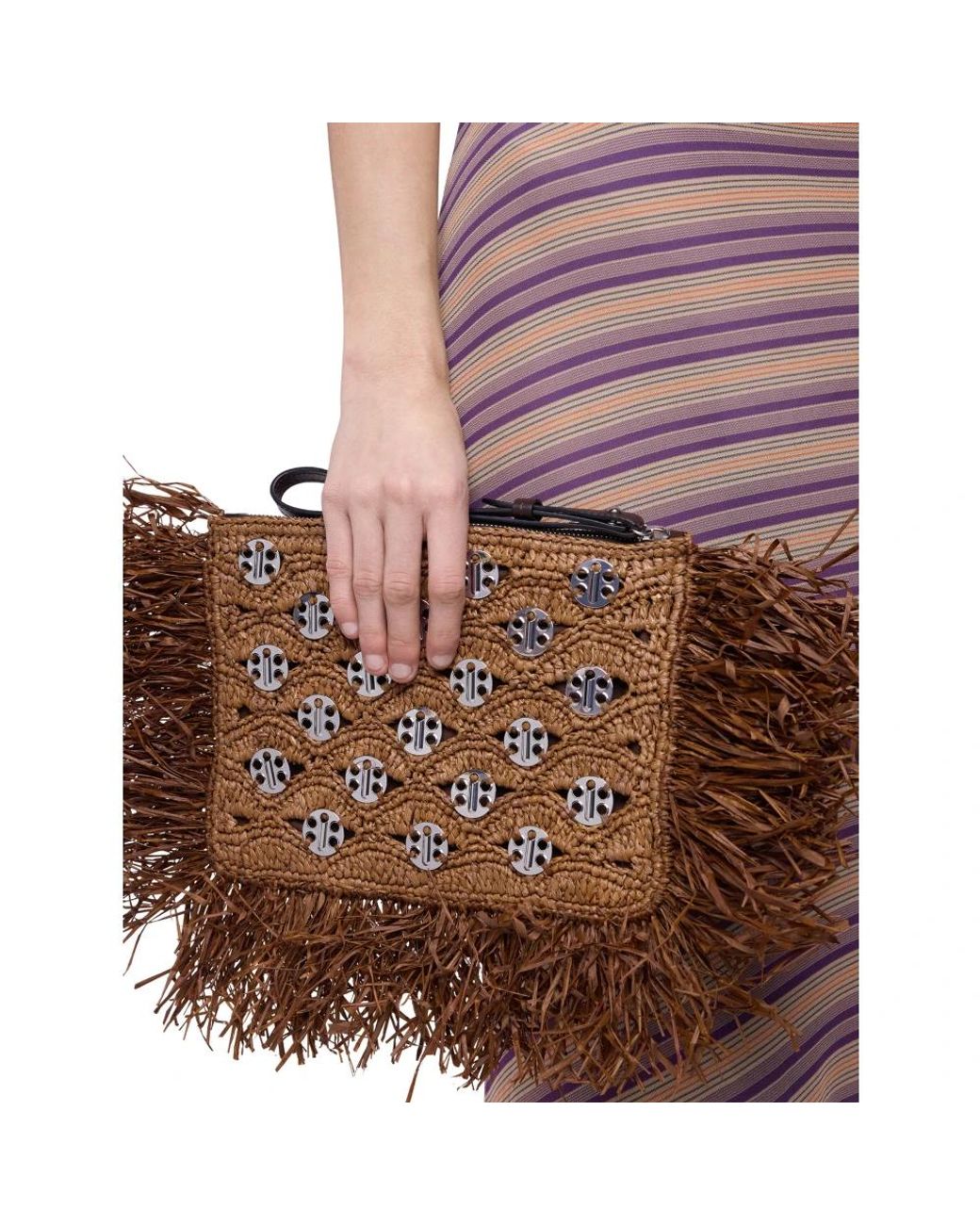 Clutches Rabanne de color Brown