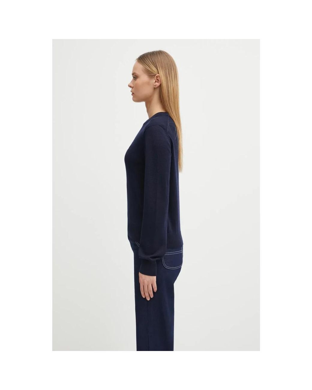 Maison Kitsuné Blue Fox Head Strickpullover