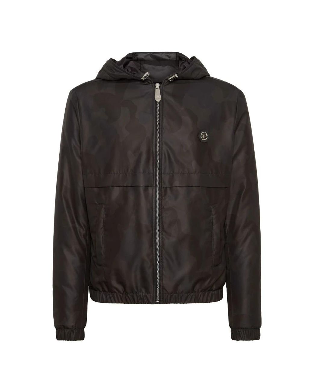 Philipp Plein Black Light Jackets for men