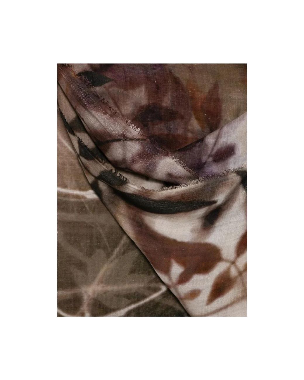 Faliero Sarti Brown Silk Scarves