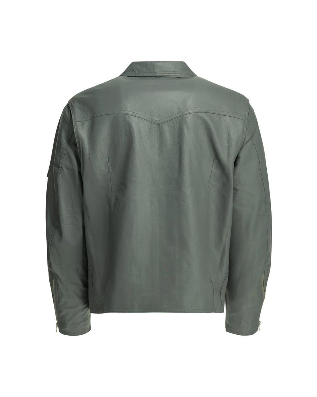 Leather Jackets Needles de hombre de color Green