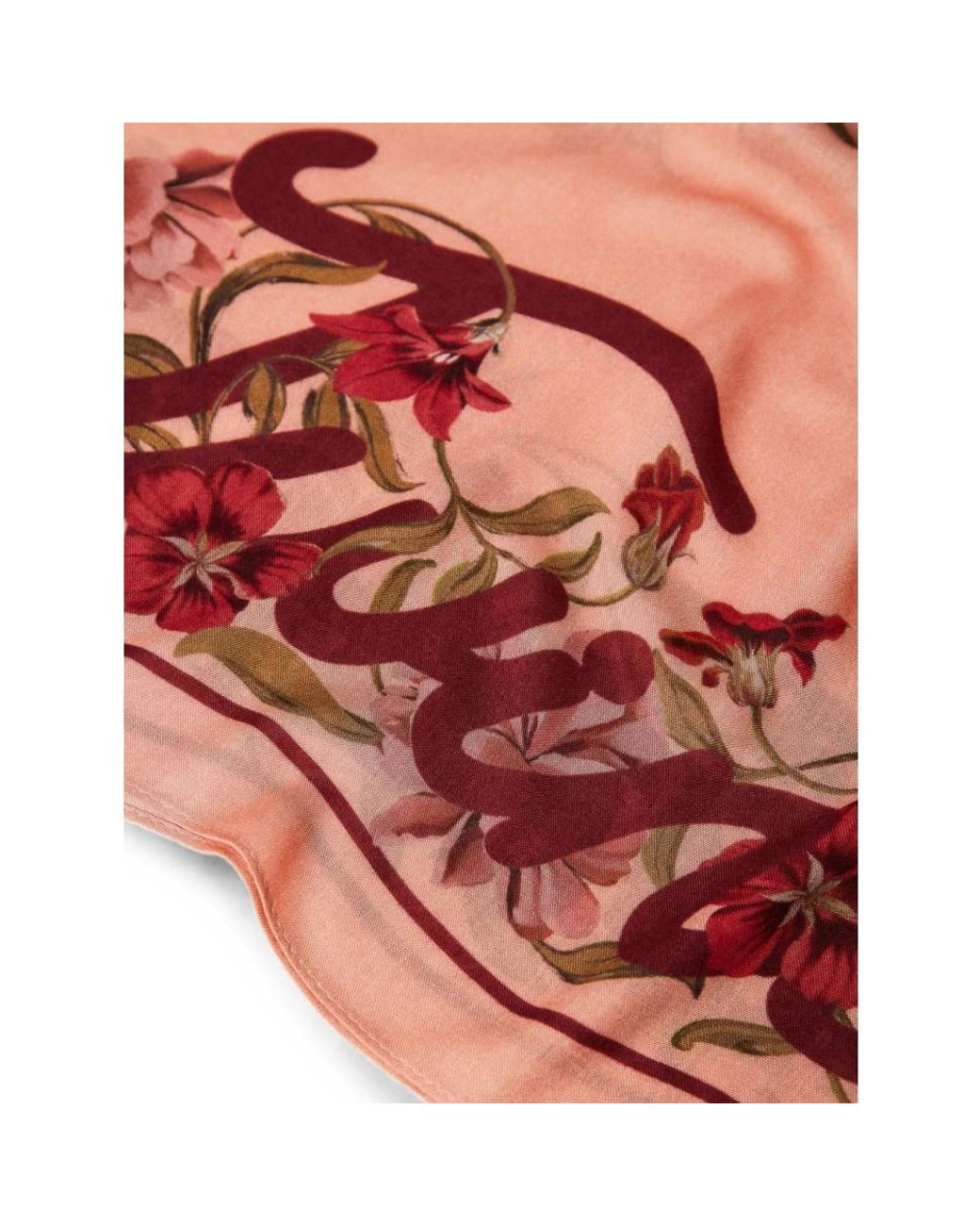 Twinset Red Silk Scarves